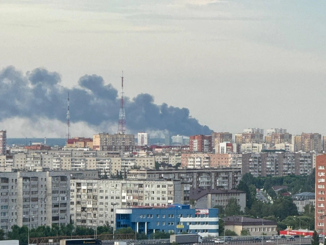 Так его видно с Восточного микрорайона  | Источник: читатель 72.RU 
