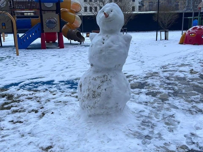 Зима еще впереди, так что можно будет слепить снеговиков не раз. | Источник: читатель E1.RU