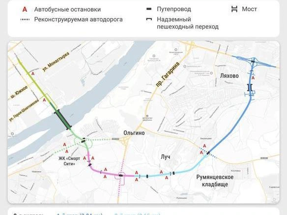 Схематическое изображение первой платной трассы в Нижнем Новгороде | Источник: Городские медиа
