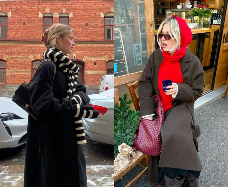 Эти шарфы выведут ваши зимние образы на новый уровень: 10 самых классных вариантов