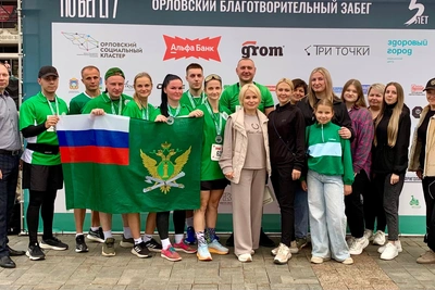 Орловские приставы поддержали забег «ПоБерегу»