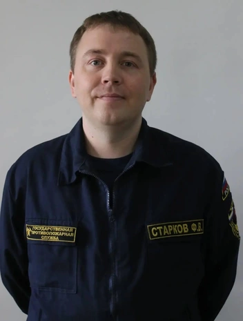 Филипп Старков работает в пожарной части № 113 | Источник: Министерство территориальной безопасности Пермского края / Vk.com