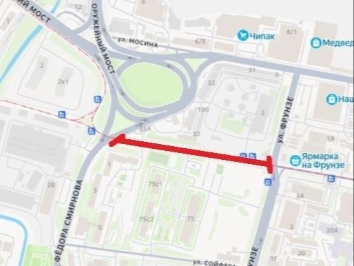 Участок перекрытия | Источник: Администрация города Тулы
