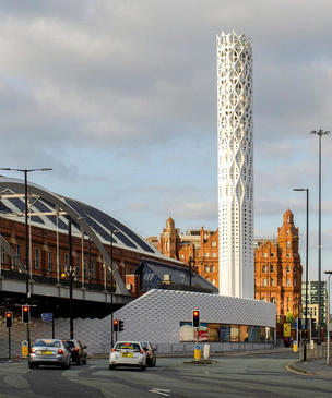 В Манчестере построили энергостанцию с 40-метровой башней