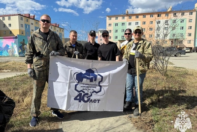 Пожарные СПСЧ №4 навели порядок в Билибино