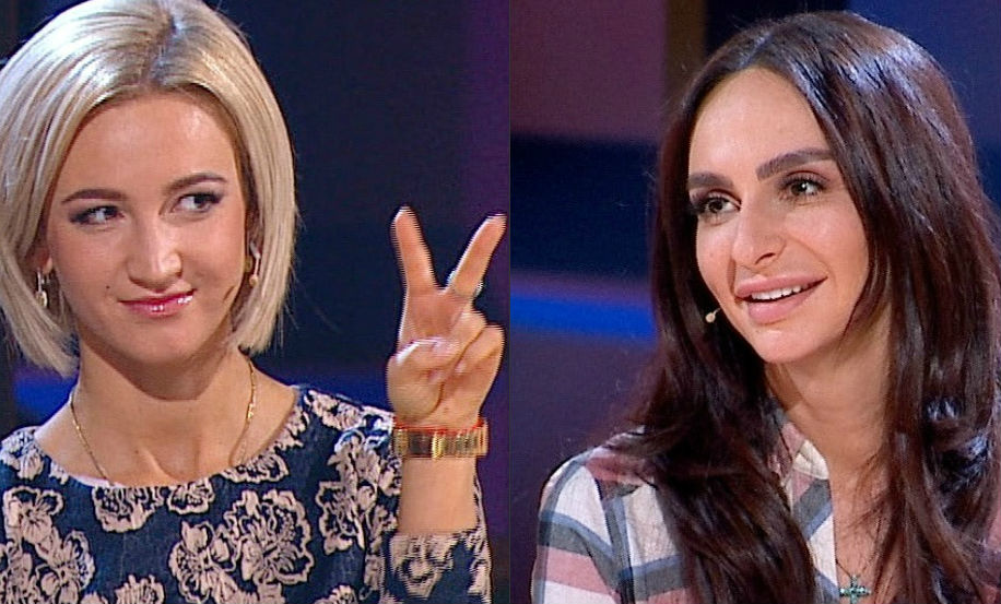 Ольга Бузова и Екатерина Варнава на шоу Где логика? на ТНТ