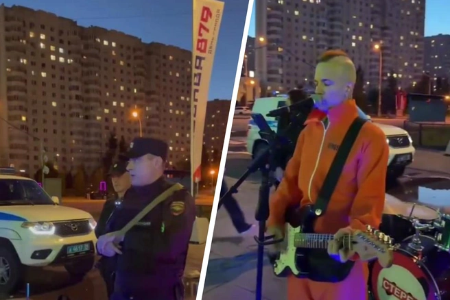 Музыкантов, которые исполняли гимн России в День города, увезли в отдел полиции | Источник: smilecooker / Instagram (деятельность запрещена в РФ)