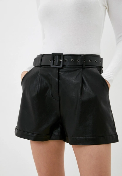 Шорты Leather shorts с поясом