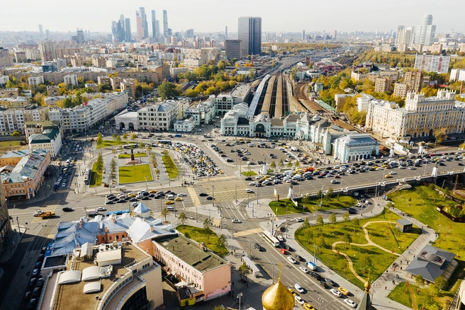 Центр столицы с высоты птичьего полета | Источник: Дептранс Москвы