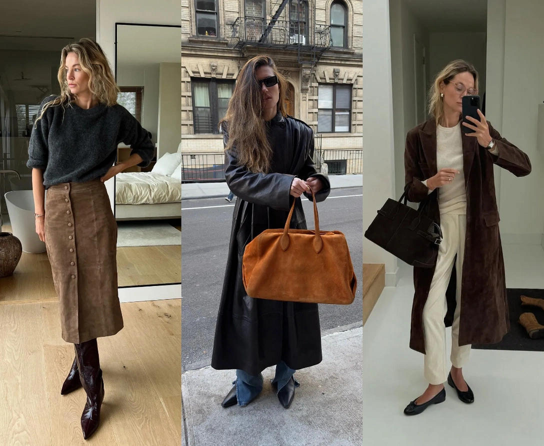 Как носить замшу в зимнем сезоне — 5 самых выигрышных сочетаний | marieclaire.ru