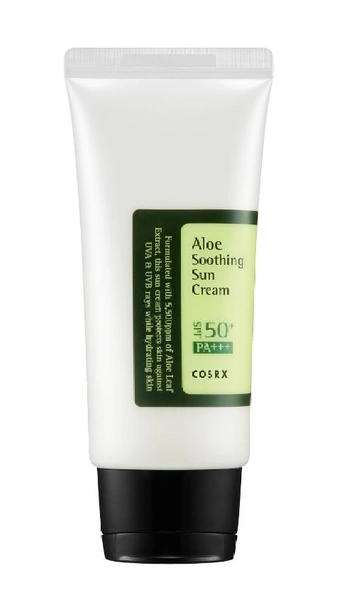 Солнцезащитный крем для лица с экстрактом алоэ SPF 50+++ Aloe Soothing Sun Cream SPF50 PA+++ от COSRX