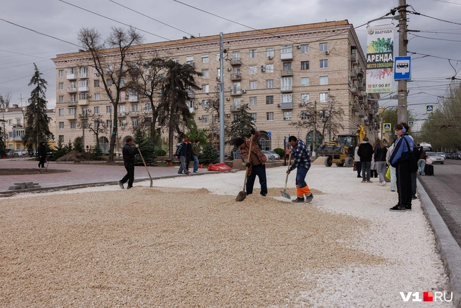 Интересно наблюдать, как работают другие люди, пока ты ждешь свой троллейбус | Источник: Алексей Волхонский / V1.RU