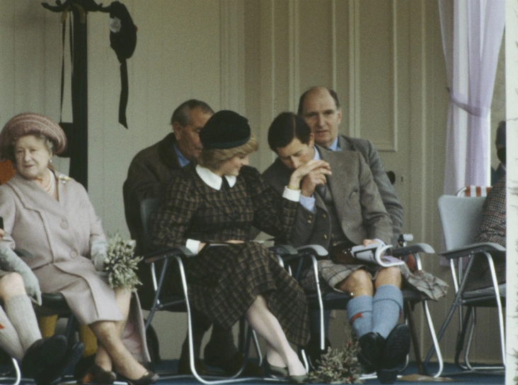 Диана и Чарльз во время горских игр в Шотландии, сентябрь 1982