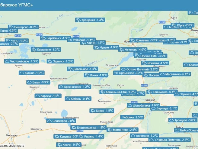 Самые высокие температуры зафиксированы в Хабарах | Источник: ФГБУ «Западно-Сибирское УГМС»