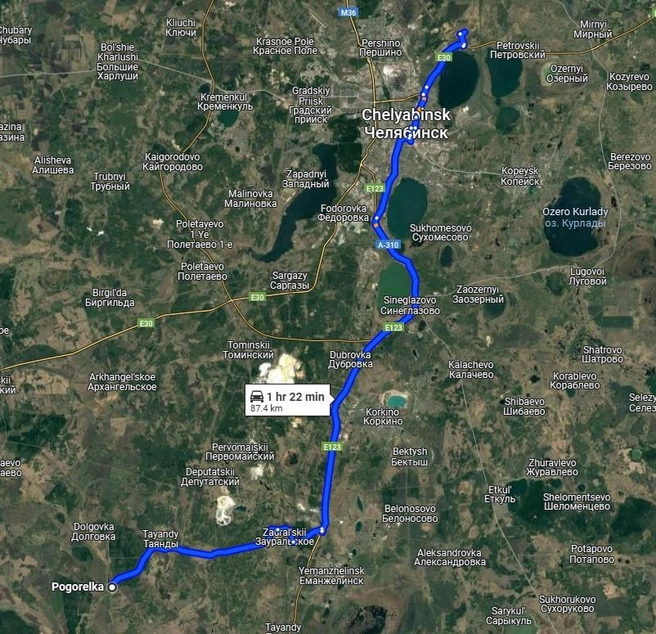 Автомобиль увезли на весьма удаленную стоянку | Источник: Google.Maps
