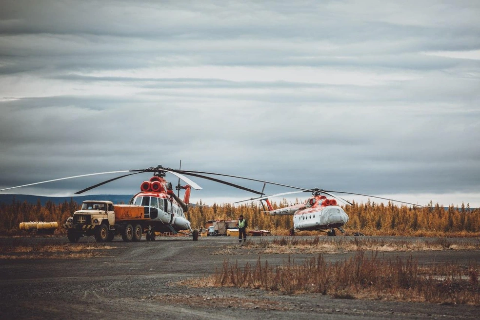 В Юкагир можно добраться только на вертолете | Источник: АК «Полярные авиалинии» / T.me