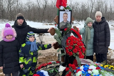 Похороны офицера в Волгограде: погиб на Украине, оставив пятерых детей