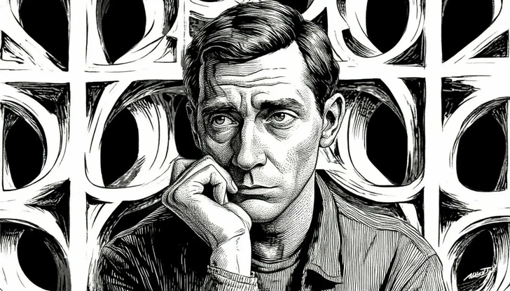 Стилизация под черно-белую графику Маурица Эшера | Источник: Шедеврум