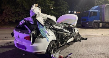 Всё, что осталось от машины после ДТП | Источник: t.me/mvd36