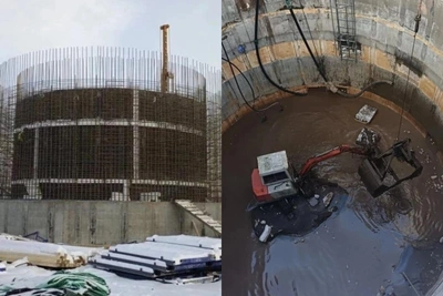 В Уфе строят водопровод для нового города за Белой