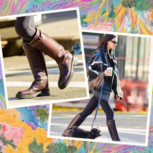 Высокие, бордовые и с ремешком: Ирина Шейк выбирает самые модные и теплые сапоги на зиму 2025/26