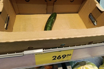 Cucumber prices hit 1,000 rubles in Kemerovo stores
