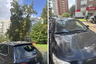 Струя воды повредила авто у дома на Шадринской, 14/1