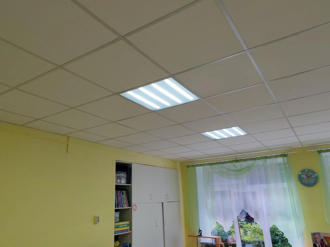 Отремонтированный потолок в детском саду | Источник: Пермская городская дума