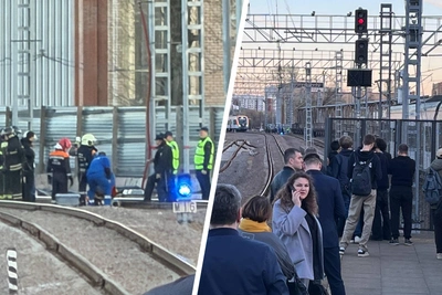 Задержки МЦД-4 из-за человека на путях у Курской