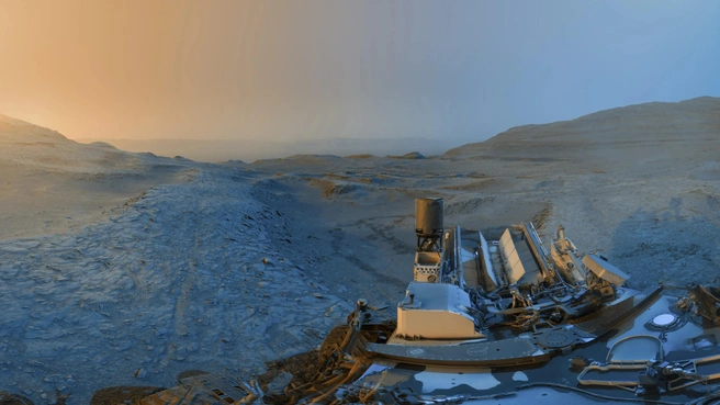 Марсоход Curiosity отправил праздничную открытку с Красной планеты | Источник: NASA