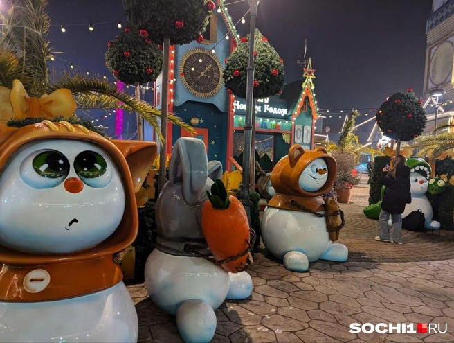 Праздничное украшение к Новому году | Источник: Оксана Витязь / SOCHI1.RU