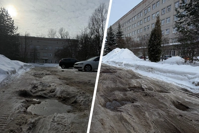 Ярославцы пожаловались на разбитую дорогу к детской поликлинике