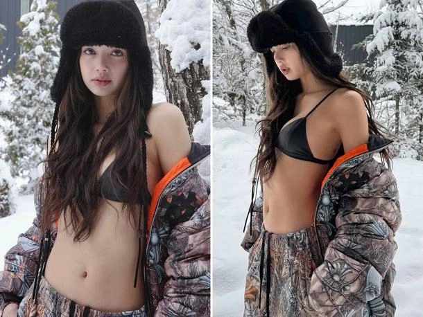 Лиза в зимнем пуховике на снежном фоне | 172.ru