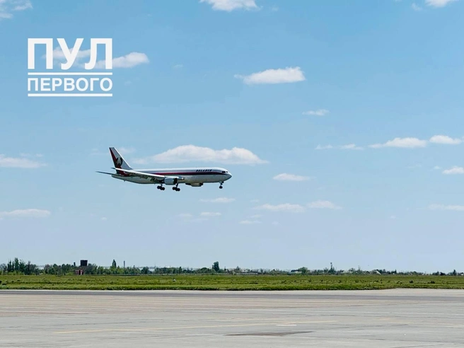 Boeing с президентом Белоруссии приземлился в аэропорту Волгограда | Источник: Пул первого / T.me