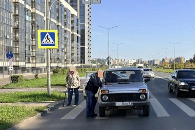В Чебоксарах пенсионер на «Ладе» сбил женщину на «зебре»