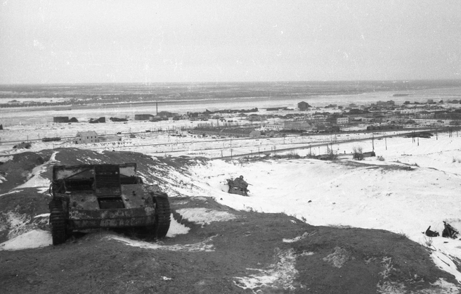 Мамаев курган после Сталинградской битвы, февраль 1945 года | Источник: Степан Курунин