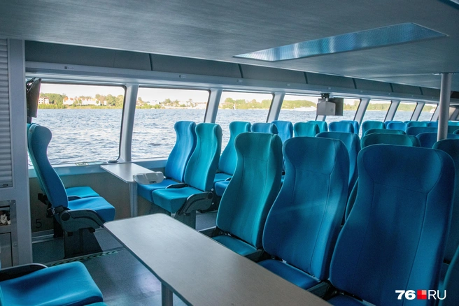 На теплоходе комфортные кресла | Источник: Кирилл Поверинов / 76.RU