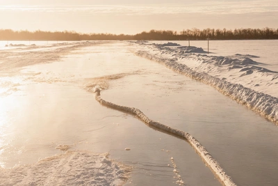 В Югре вводят ограничения на ледовых переправах
