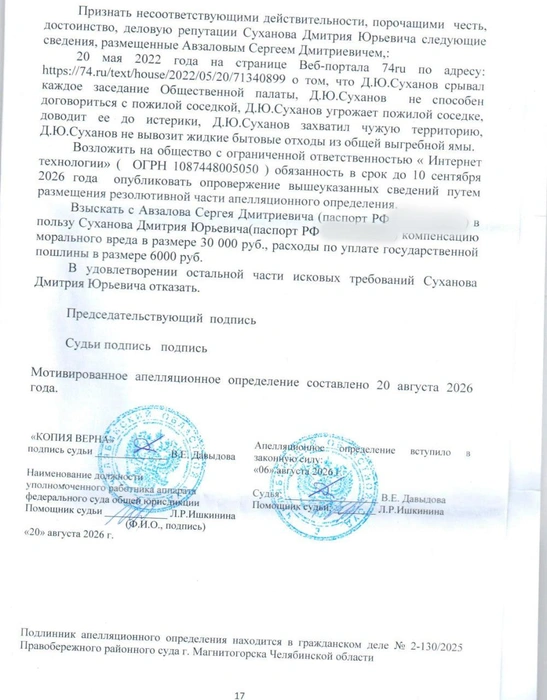 Источник: решение суда