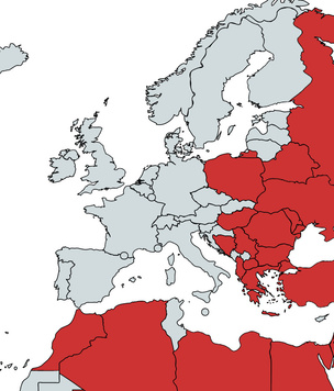 Карта: В каких странах используют АК-47?