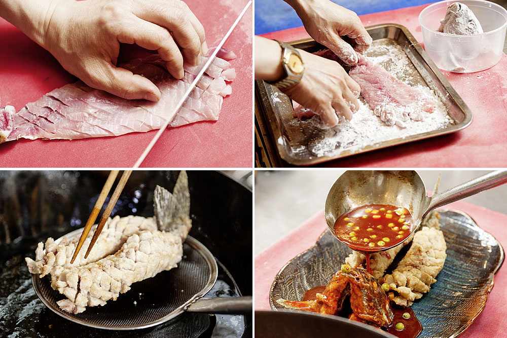 Как приготовить Жареная рыба в китайском соусе кисло сладком рецепт пошагово