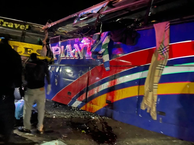 Фото с места ЧП | Источник: пресс-служба дорожной полиции Уганды