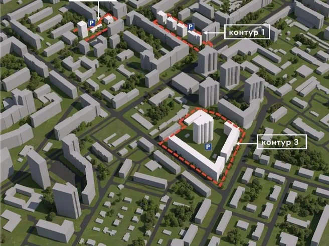 Схематическое изображение участков, отведённых под новое строительство. | Источник: Институт развития агломераций Нижегородской области