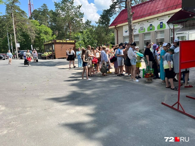 Эта очередь образовалась сразу за нами. Не прошло и пяти минут | Источник: Анатолий Кузнецов / 72.RU
