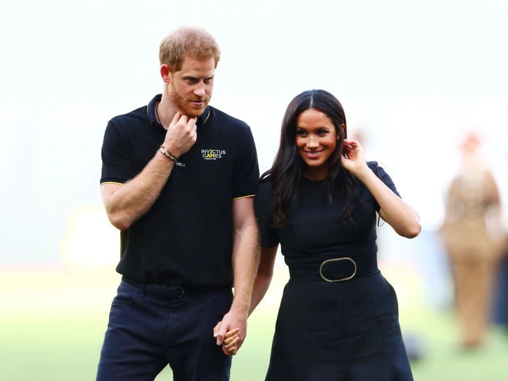 Принц Гарри и герцогиня Меган на бейсбольном матче в Лондоне, 29 июня 2019