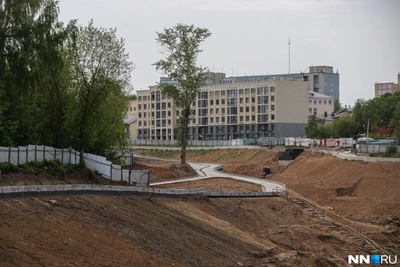 Строительство террасного парка в Нижнем остановлено