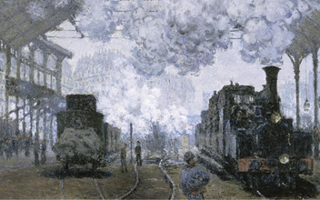 Всё в дыму: 6 деталей картины Клода Моне «Вокзал Сен-Лазар. Прибытие поезда»