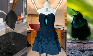 Наряд райской птицы: модельер создала платье из самой черной ткани в мире