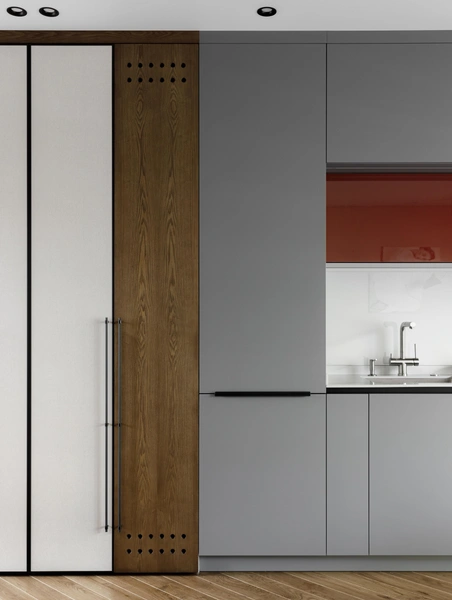 Шкафы выполнены на заказ по эскизам дизайнера. | Источник: Елизавета Гуровская. Стиль: Анна Стрижак