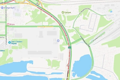 Затор у Красавинского моста превысил 1,3 километра